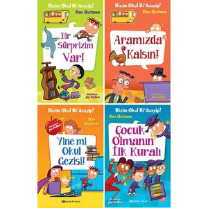 Bizim Okul Bi'acayip Serisi 9-12. Kitaplar Set - Dan Gutman