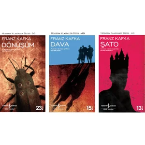 Dönüşüm - Dava - Şato - Franz Kafka - 3 Kitap Set