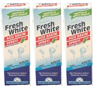 Fresh White Ağız Bakım Spreyi 30 ml 3'lü Paket