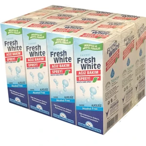 Fresh White Ağız Bakım Spreyi 30 ml 12'li Paket