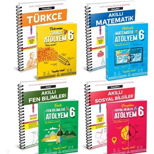 Arı Yayıncılık 6.Sınıf 8'li Atölye ve Defterim Seti(Türkçe-Matematik-Fen-Sosyal)