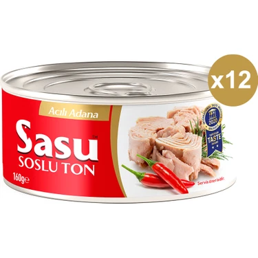 Sasu Acılı Ton Balığı 12X160G Bütün