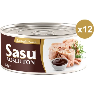 Sasu Barbekü Soslu Ton Balığı 12X160G Bütün