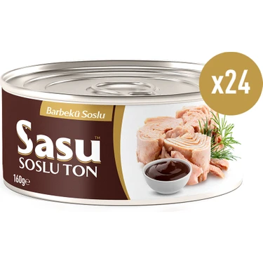 Sasu Barbekü Soslu Ton Balığı 24X160G Bütün