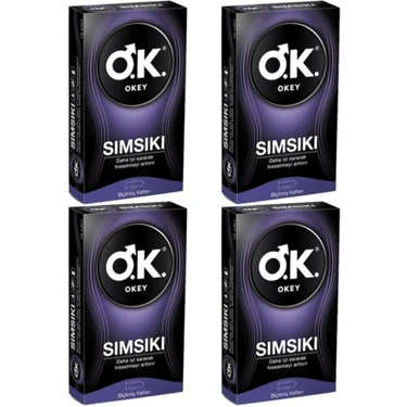 Okey 4 Kutu Okey Prezervatif Sımsıkı | Daha Etkili Kavramalı 10 Adet
