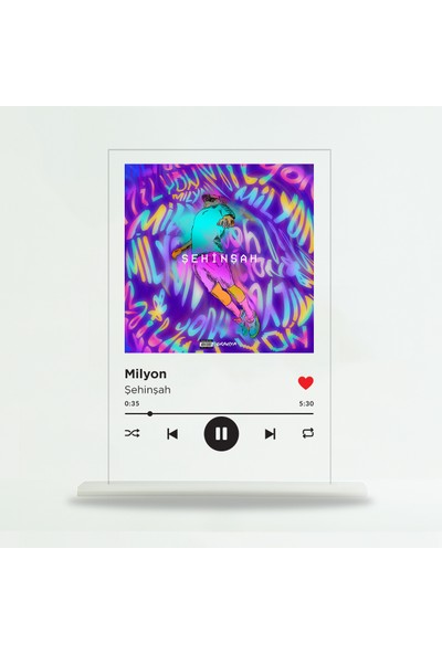 Binbirürün Spotify Siyah Pleksi Ayak - Milyon / Şehinşah