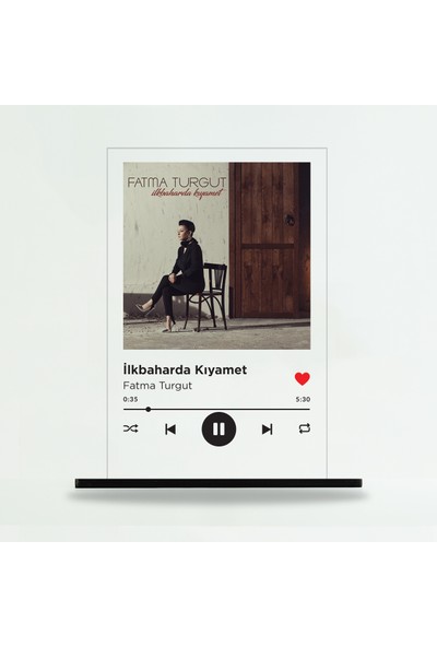Binbirürün Spotify Şeffaf Pleksi Ayak - Ilkbaharda Kıyamet / Fatma Turgut