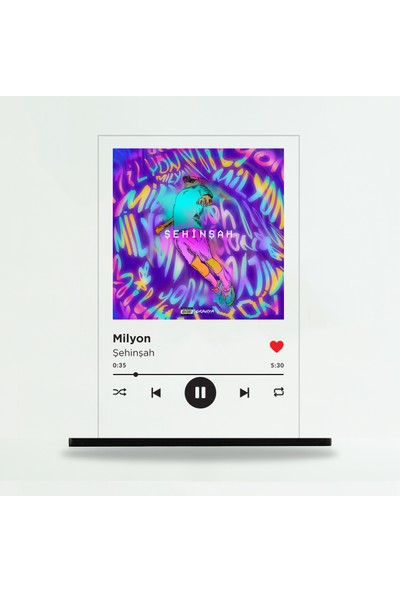 Binbirürün Spotify Şeffaf Pleksi Ayak - Milyon / Şehinşah