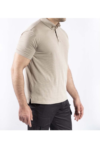 VAV Wear Outdoor Günlük Polo Yaka Lakost Erkek Kısa Kollu T-Shirt Pamuklu Yazlık TLAC01