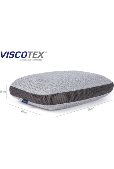 Viscotex Lif Kılıflı Hava Kanallı Visco Yastık 60X40X16