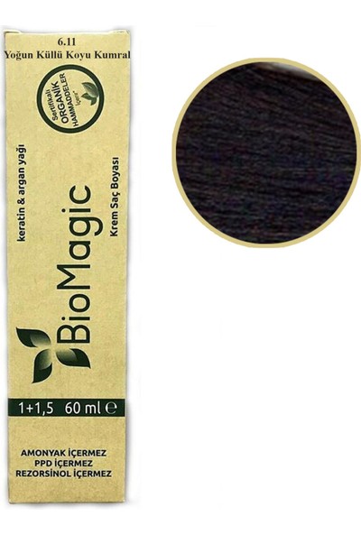 Bio Magic Biomagic Organik Saç Boyası 60 ml Doğal Amonyaksız Rezorsinol ve Ppd Bulunmaz