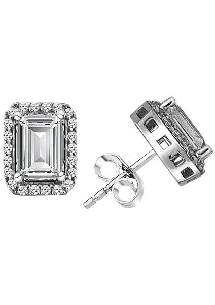 Gümüş Swarovski Baget Taşlı Pırlanta Modeli Üçlü Set modelleri