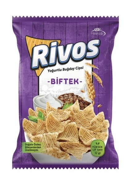Rivos Yoğurtlu Buğday Cipsi (Biftek) 56 gr
