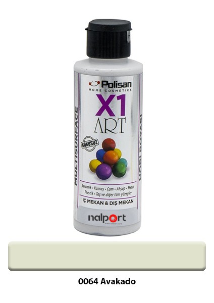 X1 Art Multisurface Hobi Boyası Avokado 120 ml