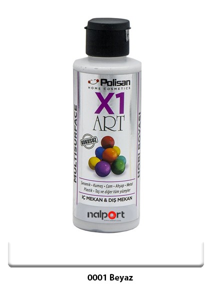 X1 Art Multisurface Hobi Boyası Beyaz 120 ml