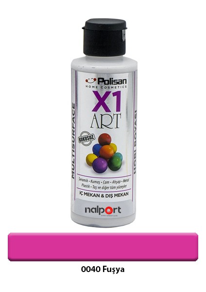 X1 Art Multisurface Hobi Boyası Fuşya 120 ml