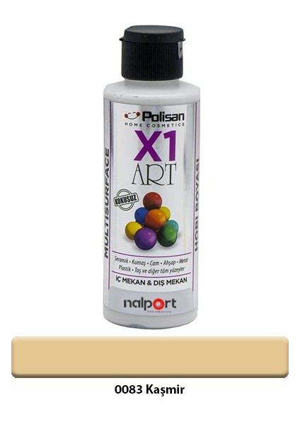 X1 Art Multisurface Hobi Boyası Kaşmir 120 ml