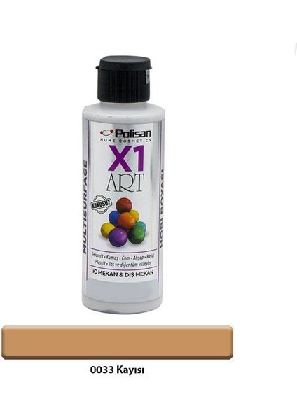 X1 Art Multisurface Hobi Boyası Kayısı 120 ml