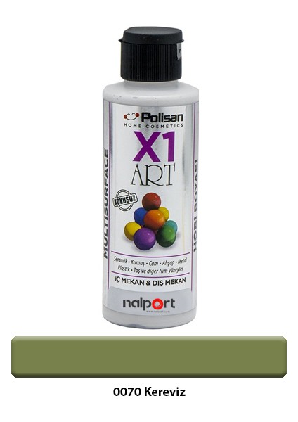 X1 Art Multisurface Hobi Boyası Kereviz 120 ml
