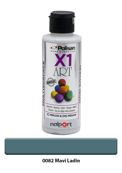 X1 Art Multisurface Hobi Boyası Mavi Ladin 120 ml