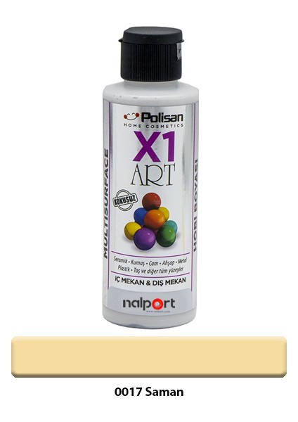 X1 Art Multisurface Hobi Boyası Saman 120 ml