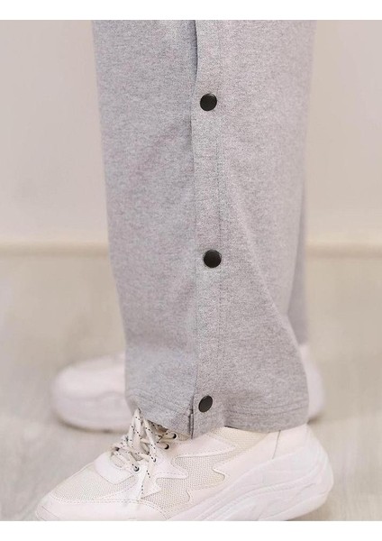 Cng Moda Bayan Yandan Çıtçıtlı Eşofman Altı