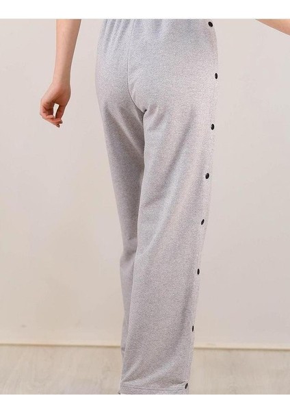 Cng Moda Bayan Yandan Çıtçıtlı Eşofman Altı