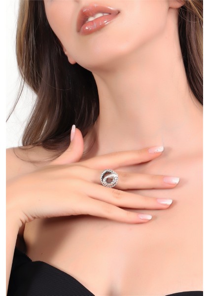 Kadın Antik Gümüş Kaplama Ayarlanabilir Yılan Yüzük fiyatları