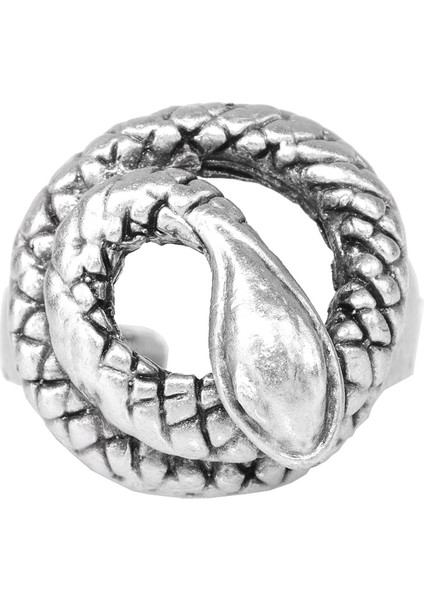 Kadın Antik Gümüş Kaplama Ayarlanabilir Yılan Yüzük fırsatları