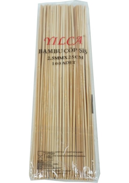 Çöp Şiş 25 cm 100'LÜ