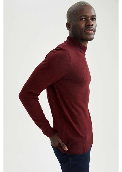 Slim Fit Yarım Balıkçı Yaka Triko Kazak R1127AZ21WN indirimleri