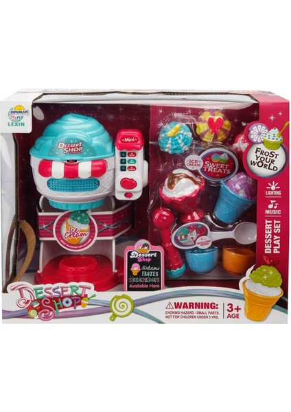 Dessert Shop Sesli ve Işıklı Dondurma Yapma Makinesi