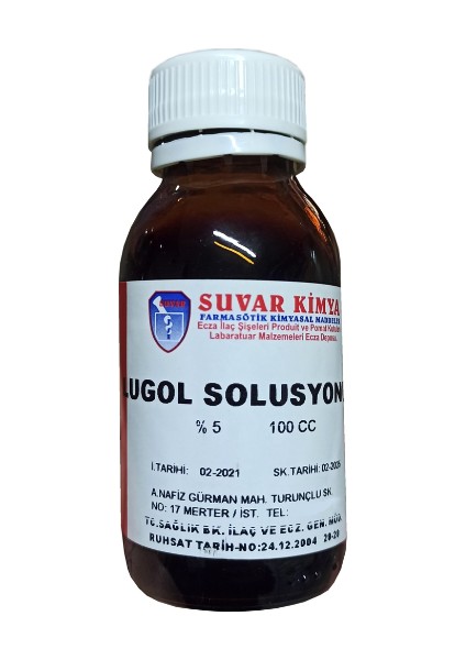 Lugol Çözeltisi %5 100 ml