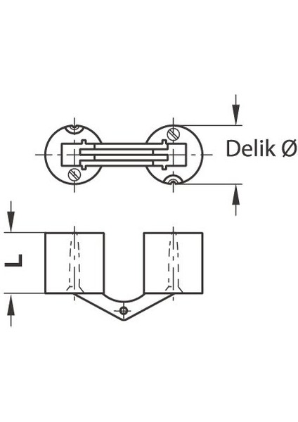 Zysa Gizli Menteşe Pirinç Mat 14-19MM