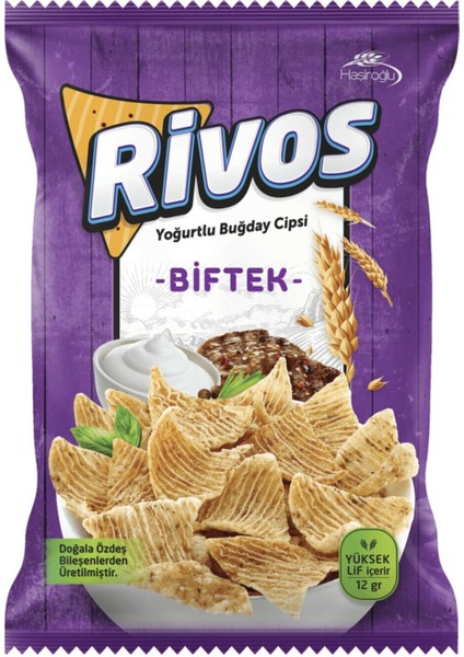 Rivos Yoğurtlu Buğday Cipsi Biftek 56 gr