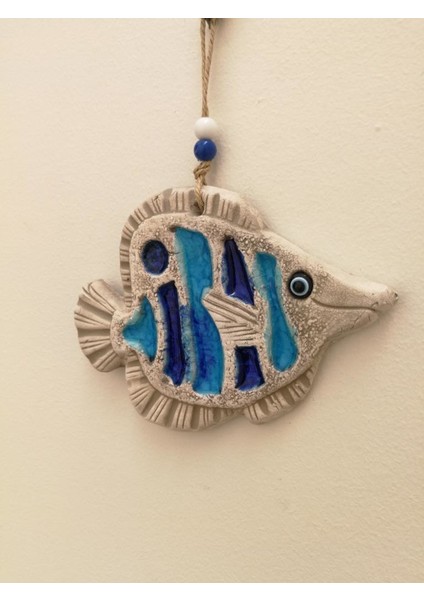 Seramik Mini Balık Dekoratif Duvar Süsü 17x12 Cm fiyatları