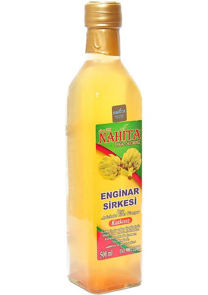 Katkısız Enginar Sirkesi Cam Şişe 500 ml