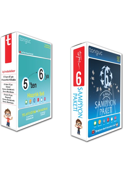 6. Sınıf 5 Ten 6 Ya Hazırlık Seti Şampiyon Paketi Full Set
