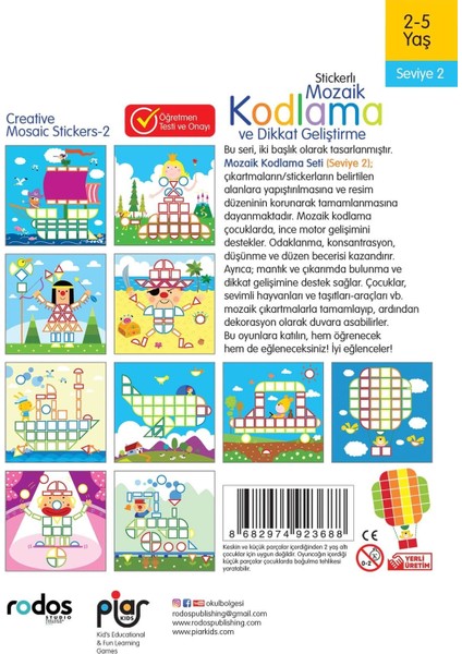 Piar Adım Adım Kodlama Dikkat Geliştirme Puzzle2