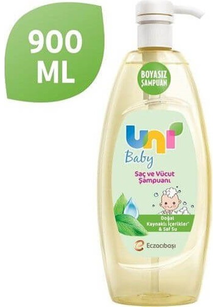 Uni Baby Bebek Saç ve Vücut Şampuanı 900 ml