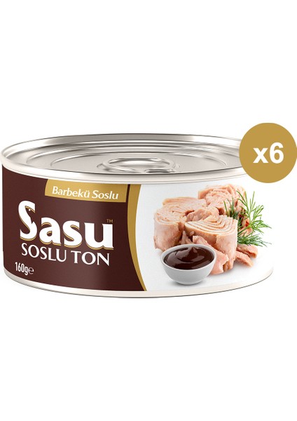 Barbekü Soslu Ton Balığı 6X160G Bütün Dilim