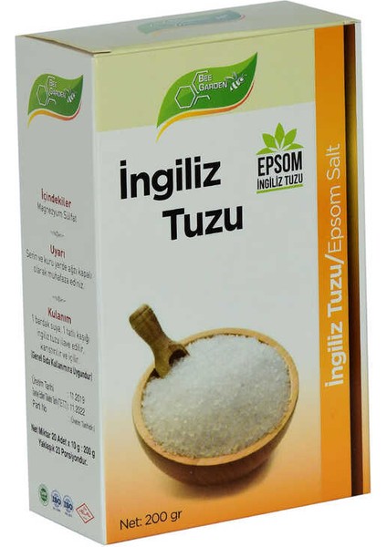 Yenilebilir Ingiliz Tuzu Epsom Salt 200 gr