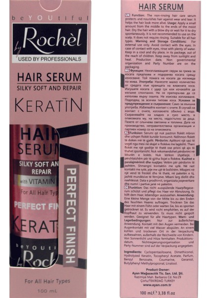 Saç Serumu (Keratın) 100ML