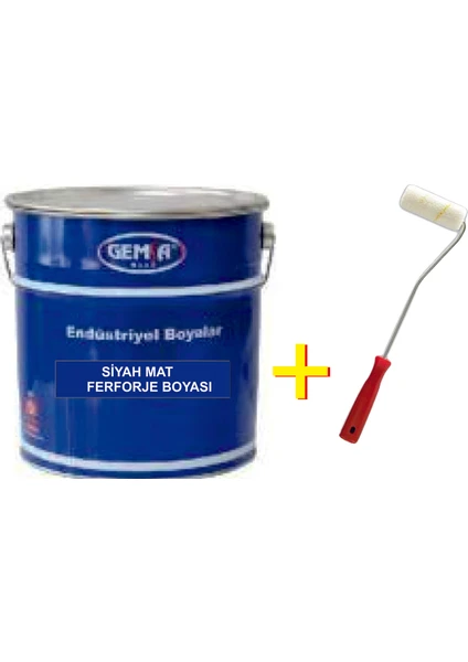 Gemsa Siyah Mat Ferforje Boyası 1 kg