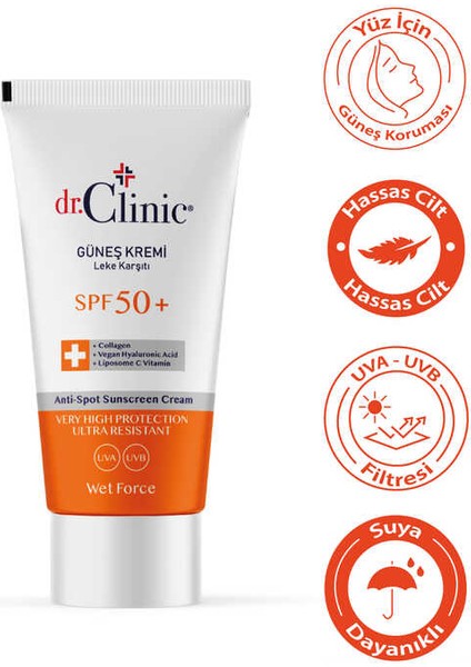 Güneş Koruyucu Krem Leke Karşıtı Spf 50 + 3'lü Set 50 ml