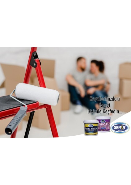 Gemsa Solventli Epoxy Son Kat Boya 15 kg ve Serleştirici 2 kg Açık Kahve fırsatları