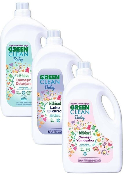 Green Clean   Green Clean Çamaşır Deterjanı+Yumuşatıcı+Leke Çıkarıcı 2.75 L