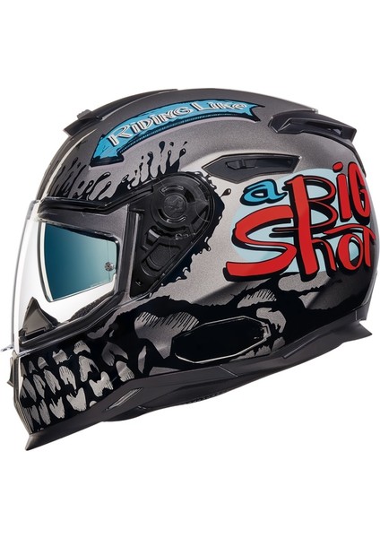 SX.100 Bıg Shot Gri Kask M Beden