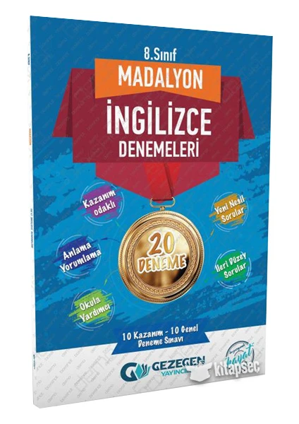 Madalyon Yayıncılık 8. Sınıf Ingilizce Madalyon 20 Deneme Gezegen Yayınları