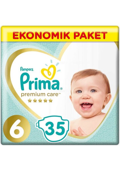 Premium Care Bebek Bezi Ekonomik Paket 6 Beden 35 Adet